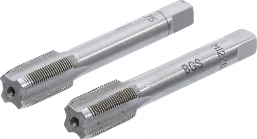 BGS technic 2 részes menetfúró szár készlet, M12x0.75, előfúró és fő menetfúró (BGS 1900-M12X0.75-B)