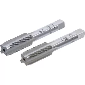   BGS technic 2 részes menetfúró szár készlet, M12x1.0, előfúró és fő menetfúró (BGS 1900-M12X1.0-B)