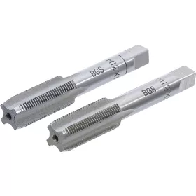   BGS technic 2 részes menetfúró szár készlet, M12x1.0, előfúró és fő menetfúró (BGS 1900-M12X1.0-B)