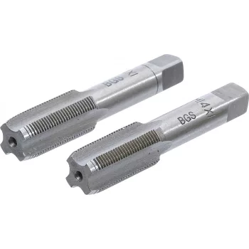   BGS technic 2 részes menetfúró szár készlet, M14x1.0, előfúró és fő menetfúró (BGS 1900-M14X1.0-B)