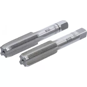   BGS technic 2 részes menetfúró szár készlet, M14x1.25, előfúró és fő menetfúró (BGS 1900-M14X1.25-B)