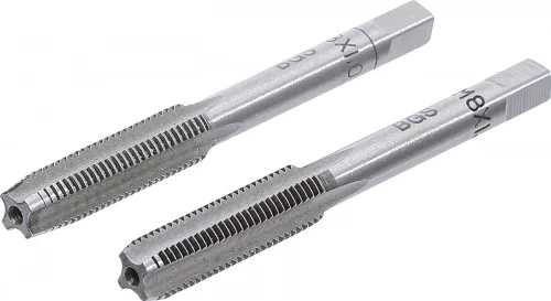 BGS technic 2 részes menetfúró szár készlet, M8x1.0, előfúró és fő menetfúró (BGS 1900-M8X1.0-B)