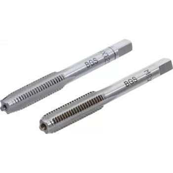   BGS technic 2 részes menetfúró szár készlet, M8x1.25, előfúró és fő menetfúró (BGS 1900-M8X1.25-B)