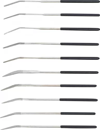 BGS technic Gyémánt reszelő készlet hajlított 10 részes 140x3mm (BGS 1921)