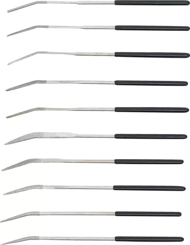 BGS technic Gyémánt reszelő készlet hajlított 10 részes 140x3mm (BGS 1921)