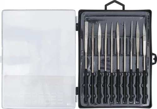 BGS technic Gyémánt reszelő készlet hajlított 10 részes 140x3mm (BGS 1921)