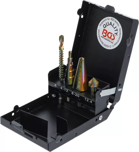 BGS technic 4 részes HSS-G multi fúrókészlet, kobalt bevonatú (BGS 1944)