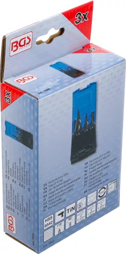 BGS technic Lépcsős fúró készlet 4-30 mm (BGS 1945)