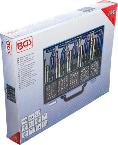 BGS technic 130 részes menetjavító készlet M6-M14 (BGS 1951)