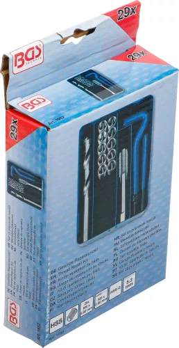 BGS technic 29 részes menetjavító készlet M5x0,8 (BGS 1952)