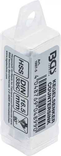 BGS technic Kúpos süllyesztő | HSS | DIN 335 Form C 90° | Ø 16.5 mm (BGS 1997-5)