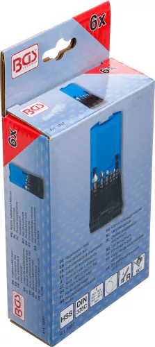 BGS technic 6 részes kúpos süllyesztő készlet, HSS (BGS 1997)