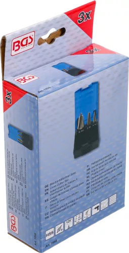 BGS technic 3 részes kúpos fúró készlet, HSS (BGS 1998)
