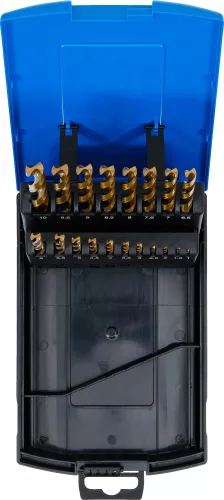 BGS technic 19 részes HSS spirálfúró készlet 1-10mm, titán bevonatú (BGS 2013)