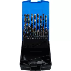   BGS technic 19 részes HSS spirálfúró készlet 1-10mm, kobalt bevonatú (BGS 2014)