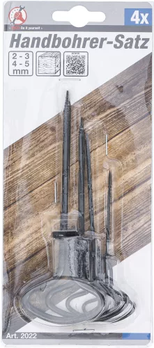 BGS DIY 4 részes kézi fúró készlet 2-5 mm (BGS 2022)