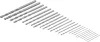BGS technic HSS mini fúrószár készlet precíziós fúráshoz, 0,5–3 mm, 25 részes (BGS 2023)