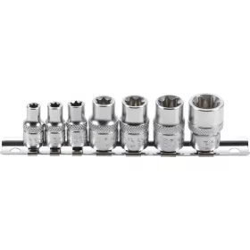   BGS technic 7 részes E-Torx dugókulcs fej készlet 1/4"-3/8" (BGS 2027)