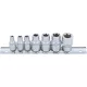 BGS technic 7 részes E-Torx dugókulcs fej készlet 1/4"-3/8" (BGS 2027)