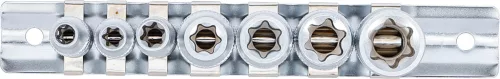 BGS technic 7 részes E-Torx dugókulcs fej készlet 1/4"-3/8" (BGS 2027)