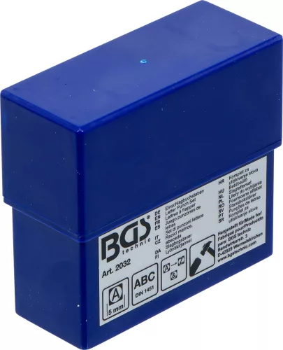 BGS technic Betűbeütő készlet, 5mm (BGS 2032)