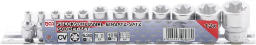 BGS technic 12 részes Torx dugókulcs fej 1/4"-3/8" (BGS 2038)