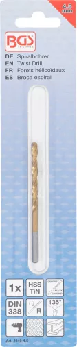 BGS technic Titán bevonatú, HSS-G fúrószár, 4.5 mm (BGS 2040-4.5)