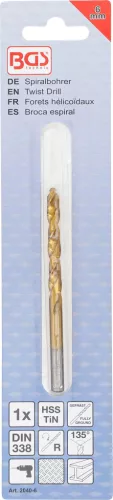 BGS technic Titán bevonatú, HSS-G fúrószár, 6.0 mm (BGS 2040-6)