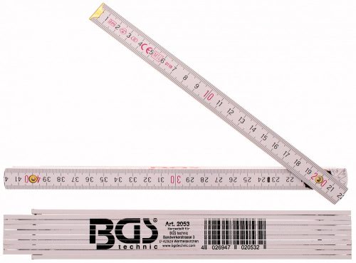 BGS technic Fa ősszehajtható mérőléc (colostok), 2m (BGS 2053)