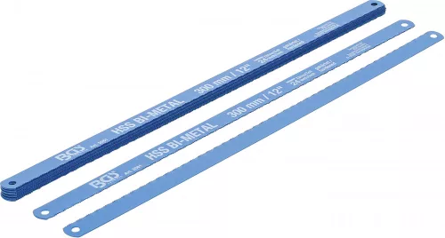 BGS technic 10 darab fémfűrészlap, 13mm széles, 300mm hosszú, flexibilis HSS (BGS 2061)