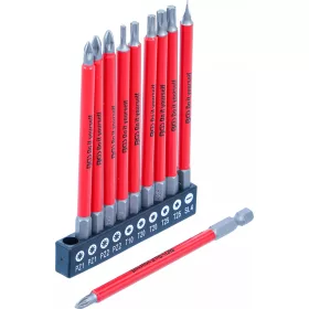   BGS DIY Csúszásmentes behajtófej készlet | mágneses | 110 mm | 10 darabos (20812)