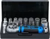 BGS technic 28 részes "Gear Lock" dugókulcs készlet 1/4" (BGS 2143)