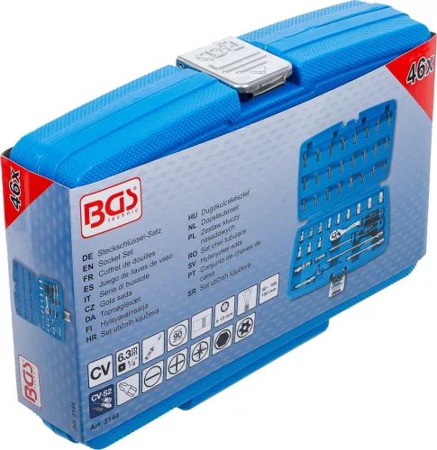 BGS technic 46 részes dugókulcs készlet 1/4" (BGS 2144)