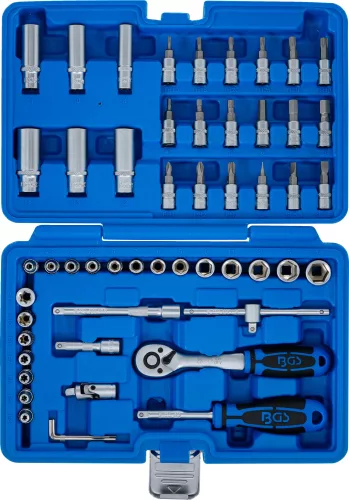 BGS technic 52 részes dugókulcs készlet 1/4" (BGS 2147)