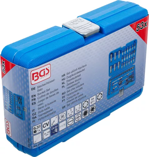 BGS technic 52 részes dugókulcs készlet 1/4" (BGS 2147)