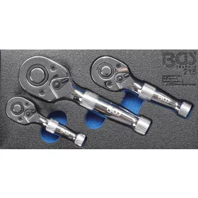   BGS technic Racsnis hajtószár készlet (tömzsi), 1/4"-3/8"-1/2" (BGS 215)