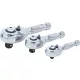 BGS technic Racsnis hajtószár készlet (tömzsi), 1/4"-3/8"-1/2" (BGS 215)