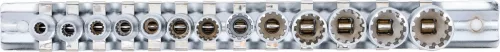 BGS technic 13 részes "Gear Lock" dugókulcs készlet 1/4" (BGS 2150)