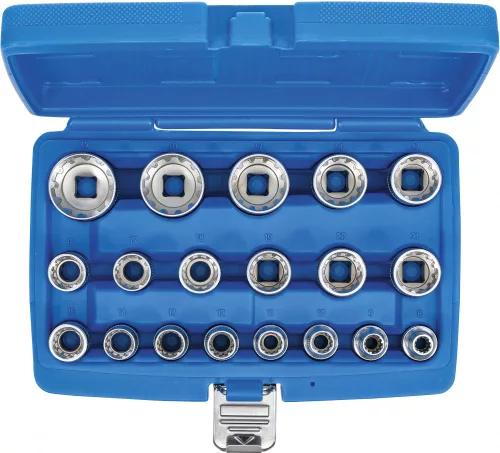 BGS technic 19 részes "Gear Lock" dugókulcs készlet 1/2" (BGS 2152)