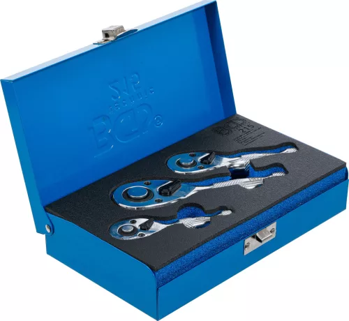 BGS technic Racsnis hajtószár készlet (tömzsi), 1/4"-3/8"-1/2" (BGS 215)