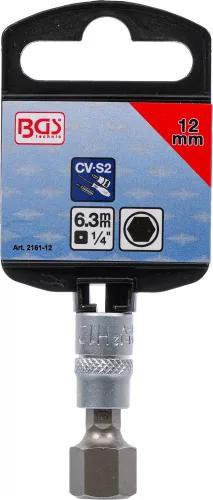 BGS technic 1/4" Imbusz bitfej, 12 mm (BGS 2161-12)