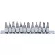 BGS technic 12 részes bitfej készlet, 1/4", PZ, PH, lapos fejek (BGS 2163)