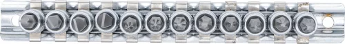 BGS technic 12 részes bitfej készlet, 1/4", PZ, PH, lapos fejek (BGS 2163)