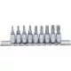BGS technic 9 részes Torx készlet 1/4" befogás, T10-T50-ig (BGS 2164)