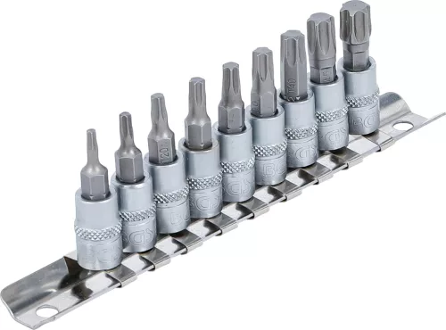 BGS technic 9 részes Torx készlet 1/4" befogás, T10-T50-ig (BGS 2164)