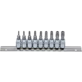   BGS technic 9 részes biztonsági Torx (fúrt) bitfej készlet, 1/4", T10-T50-ig (BGS 2165)