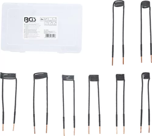 BGS technic 8 részes hevítő tekercs készlet a BGS 2169 indukciós hevítőhöz (BGS 2169-1)