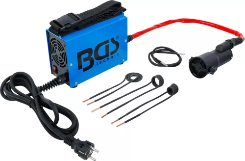 BGS technic Indukciós hevítő készülék 1,5 kW, 230 V, 4 indukciós tekerccsel (BGS 2169)