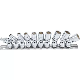   BGS technic Dugókulcsfej készlet csuklós fejekkel, 1/4”, 5–13 mm, 10 részes (BGS 220)