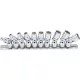 BGS technic Dugókulcsfej készlet csuklós fejekkel, 1/4”, 5–13 mm, 10 részes (BGS 220)